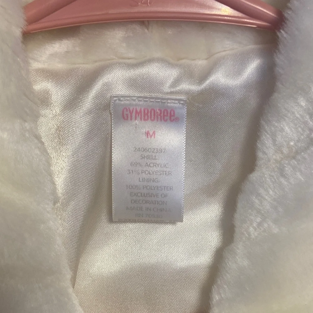 Gymboree Cream Faux Fur Jacket